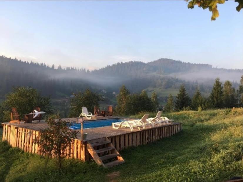 Котедж З Неймовірними Краєвидами, Карпатський Чан Dream, Чан Джакузі Slavske Exterior foto